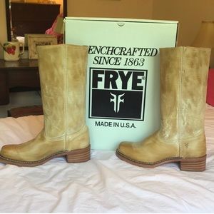 Frye retro campus boots in the famous banana color